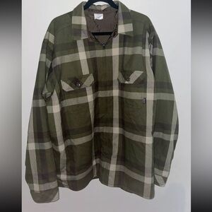 VTG Patagonia Reversible Flannel Shirt Jacket Puffer Rare Perfect Condition 2XL